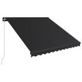 vidaXL Ručne zaťahovacia markíza s LED antracitová 350x250 cm