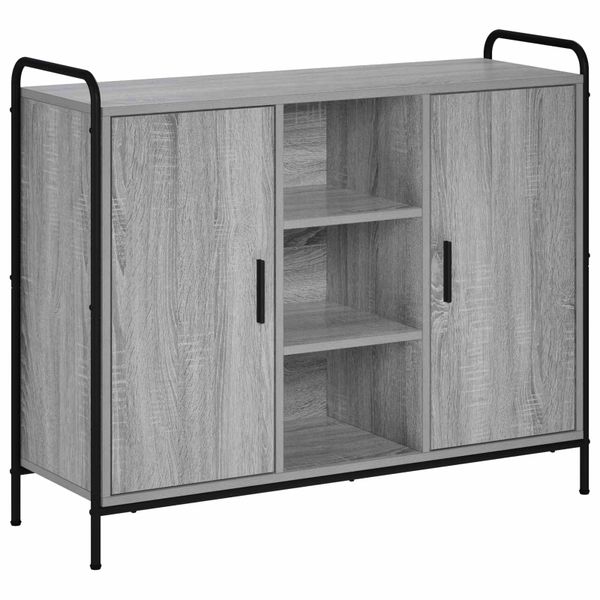 vidaXL Servírovacia skriňa Sivý Sonoma 97 x 33 x 81 cm