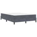 vidaXL Posteľ s pružinovým rámom Tmavo šedá 140 x 190 cm látka