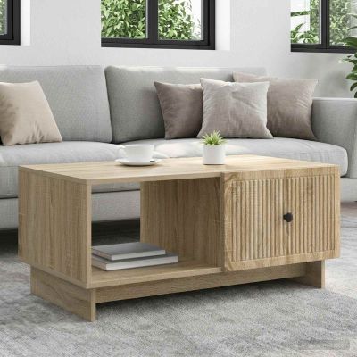 vidaXL Konferenčný stolík Dub sonoma 90 x 50 x 40 cm Kompozitné drevo