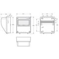 Skriňa 3957 AcquaCOMBI IP65, 9 modulov, 245x215x155mm