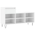 vidaXL Botník biely 102x36x60 cm spracované drevo