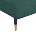 vidaXL Pohovka v tvare L tmavozelená 275x140x70 cm zamat