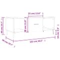 vidaXL Konferenčný stolík betónovo sivý 102x50x40 cm kompozitné drevo
