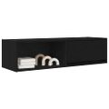 vidaXL TV skrinky 2 ks Dub čierny 100x31x25,5 cm Konštrukčné drevo