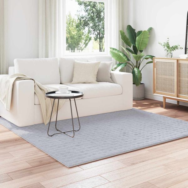 vidaXL Kusové koberce Štvorcový SIROLO Biely 120 x 120 cm Polyester