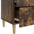 vidaXL Nočný stolík Dymový dub 43 x 34,5 x 48 cm Kompozitné drevo