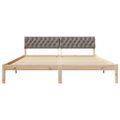 vidaXL Rám postele Hnedá a taupe 180 x 200 cm Borovicový masív