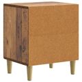 vidaXL Nočný stolík Staré drevo 43 x 34,5 x 50 cm Kompozitné drevo