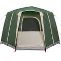 vidaXL Stan pre 3 osoby so strechou Zelená a biela 320 x 320 x 203 cm