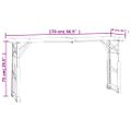 vidaXL Skladací pivný stôl 170x50x75/105 cm jedľové drevo