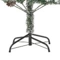 vidaXL Osvetlený vianočný stromček, zasnežený, šišky 195 cm, PVC a PE