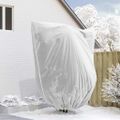 vidaXL Covers na fleece pre ochranu rastlín pred mrazom Biela