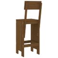 vidaXL Barové stoličky 2 ks medovohnedé 40x48,5x115,5 cm mas. borovica