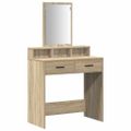 vidaXL Toaletný stolík Sonoma dub 79 x 41 x 140 cm Kompozitné drevo