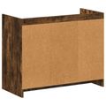 vidaXL Skriňa na topánky Dymový dub 85 x 39,5 x 70 cm Kompozitné drevo