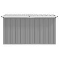 vidaXL Záhradný úložný box, sivý 129x67x65 cm