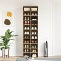 vidaXL Skrinka na topánky Artisan Dub 54x34x183 cm Engineered Wood