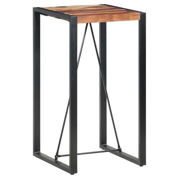 vidaXL Barový stolík 60x60x110 cm masívne akáciaové drevo