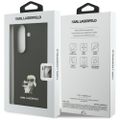 Puzdro Karl Lagerfeld Saffiano Karl&Choupette Pin pre Samsung Galaxy Z Fold7 čierne
