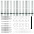 vidaXL Hexagonálny plot s stĺpom 100 x 1,5 m PVC potiahnutá oceľ