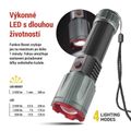 LED nabíjacia kovová svietidlo EMOS P3122, 3000 lm, 5000 mAh