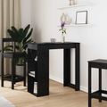 vidaXL Barový stôl 102 x 50 x 103,5 cm Kompozitné drevo Čierny dub