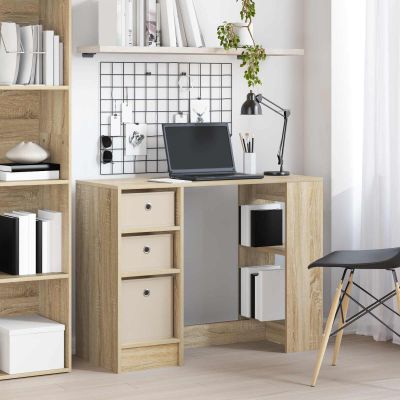 vidaXL Stôl so zásuvkou Sonoma dub 100 x 40 x 75 cm Kompozitné drevo