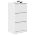 vidaXL Komoda biela 37,5x35x76 cm spracované drevo