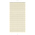 vidaXL Skladaná roleta krémová 105x200 cm, šírka látky 104,4 cm, polyester