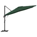 vidaXL Roma Parasol Zelená 286 x 284 x 265 cm Hliník a polyester