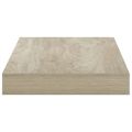 vidaXL Plávajúce nástenné police 4 ks, dubové 40x23,5x3,8 cm, MDF