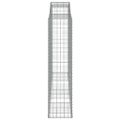 vidaXL Oblúkové gabionové koše 7ks 300x50x200/220cm pozinkované železo