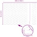 vidaXL Hexagonálny plot 0,4 x 50 m PVC Zelená