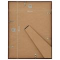 vidaXL Fotorámiky na stenu alebo stôl 3 ks bronzové 50x60 cm MDF