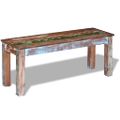 vidaXL Lavička, recyklovaný masív 110x35x45 cm