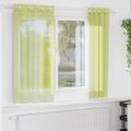 vidaXL Voálové závesy s priechodkami 2 ks Apple Green 140x175 cm