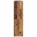 vidaXL Highboard Staré drevo 68 x 37 x 142 cm Kompozitné drevo