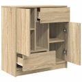 vidaXL Komoda so zásuvkami a dvierkami, dub sonoma 70,5x34x74,5 cm