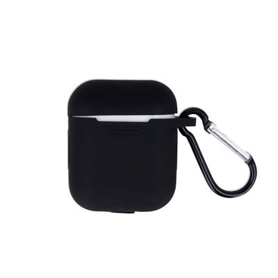 Puzdro na Airpods / Airpods 2 čierne s háčikom