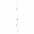 vidaXL Nástenné zrkadlo čierne 40x15 cm okrúhle