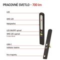 SMD LED + LED nabíj. svietidlo P4538, 700 lm, 1200 mAh
