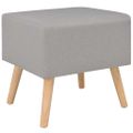vidaXL Nočné stolíky 2 ks sivé 40x35x40 cm látkové
