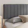 vidaXL Rám postele s čalúneným čelom Tmavo šedá 200 x 200 cm