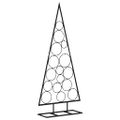 vidaXL Kovový vianočný dekoratívny stromček čierny 125 cm
