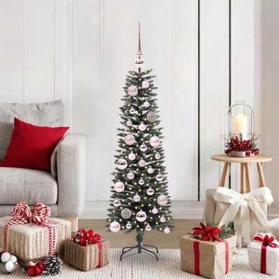 vidaXL Umelý vianočný stromček Zelená 120 cm PVC, plast a oceľ