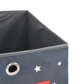 vidaXL skladacie úložné boxy 4 ks sivá 32x32x32 cm Netkaná textília