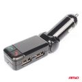 FM transmitter 2×USB-A 12V 24V AMiO-04650