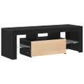vidaXL TV skrinka 120 x 35 x 40 cm Čierny dub Kompozitné drevo