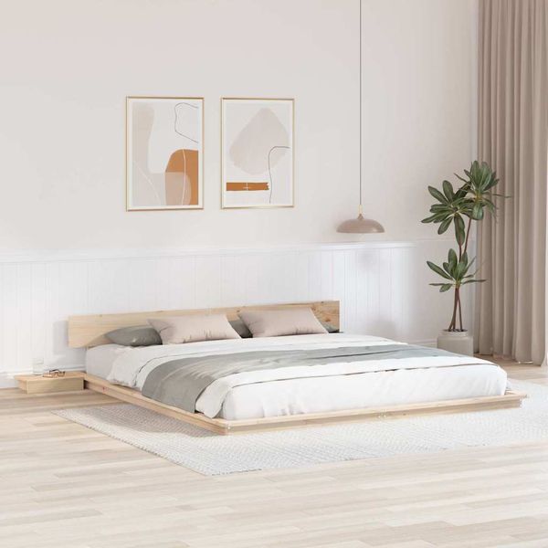 vidaXL Rám postele Hnedá 180 x 200 cm drevo
